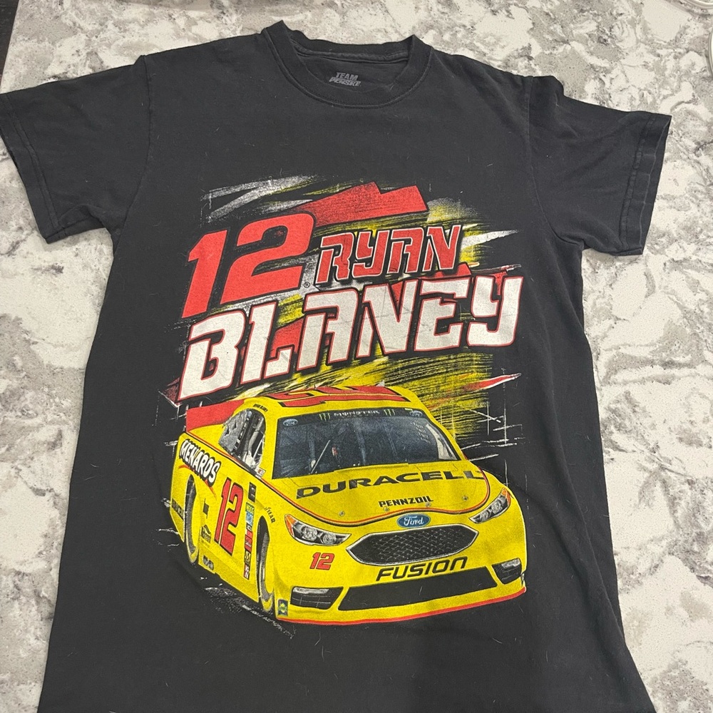 Ryan Blaney #12 Team Penske T-Shirt, small, unisex, preowned